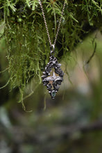 Load image into Gallery viewer, White Raven & Spring Blossoms -Emerald