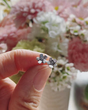 Load image into Gallery viewer, Yarrow Blossom Stud Earrings -healing, love & courage-