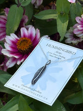 Load image into Gallery viewer, Feather Necklace -Hummingbird-