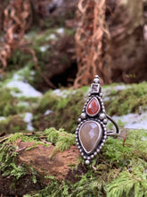 Load image into Gallery viewer, Sapphire, Sunstone & Golden Imperial Topaz Ring