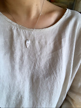 Load image into Gallery viewer, Silver Heart Necklace with CZ