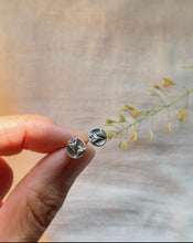 Load image into Gallery viewer, Shepherd's Purse Two Hearts Stud Earrings -protection & cultivation-