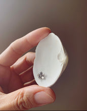 Load image into Gallery viewer, Yarrow Blossom Stud Earrings -healing, love & courage-