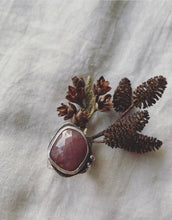 Load image into Gallery viewer, Deep Cove Ring -Faceted Magenta Shades Sapphire-