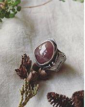 Load image into Gallery viewer, Deep Cove Ring -Faceted Magenta Shades Sapphire-