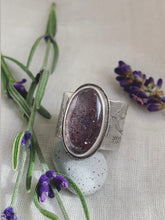 Load image into Gallery viewer, Forest Ring - Super Seven Crystal with Swallows -