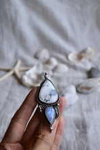 Load image into Gallery viewer, Merlinite & Rainbow Moonstone Ring