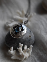 Load image into Gallery viewer, hand-engraved silver pendant