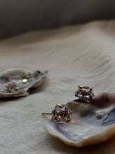 Load image into Gallery viewer, Herkimer Diamond gold filled earrings