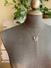 Load image into Gallery viewer, West Coast Nature -Butterfly Necklace- Rainbow Moonstone