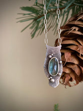 Load image into Gallery viewer, West Coast Nature -Owl Necklace- Green Kyanite