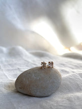 Load image into Gallery viewer, Herkimer Diamond Stud Earrings -Gold Filled -