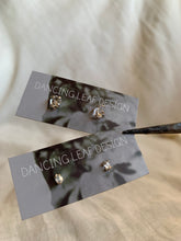 Load image into Gallery viewer, Herkimer Diamond Stud Earrings -Sterling Silver-