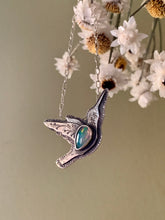 Load image into Gallery viewer, West Coast Nature -Hummingbird Necklace- Opal