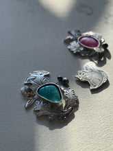 Load image into Gallery viewer, Forest Treasures -Mushrooms & Turquoise- L