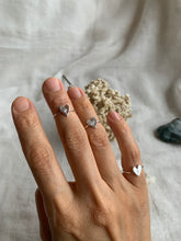 Load image into Gallery viewer, Silver Heart Ring - adjustable ring - S -