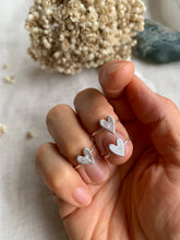 Load image into Gallery viewer, Silver Heart Ring - adjustable ring - S -
