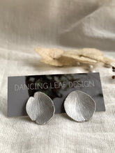 Load image into Gallery viewer, hydrangea sepal embossed earrings