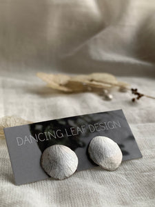 Silver Petal Earrings -Hydrangea Sepals- b -