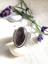 Load image into Gallery viewer, Forest Ring - Super Seven Crystal with Swallows -