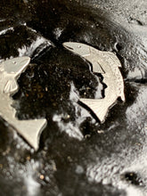 Load image into Gallery viewer, hand engraved salmon earrings