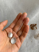 Load image into Gallery viewer, Silver Petal Earrings - Hydrangea Sepals - d -