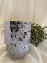 Load image into Gallery viewer, Engraved Leaf Studs Earrings
