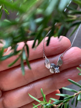 Load image into Gallery viewer, Enchanted Forest Dew Drops Gold & Silver Necklace ✴︎Rose Cut Rustic Diamond✴︎