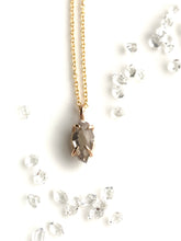 Load image into Gallery viewer, Herkimer Diamond Solitaire Pendant - E -