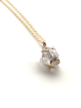 Load image into Gallery viewer, Herkimer Diamond Solitaire Pendant - D -