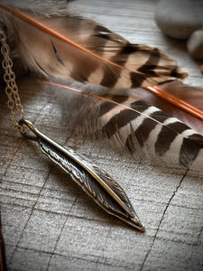 Feather Necklace -Flicker-