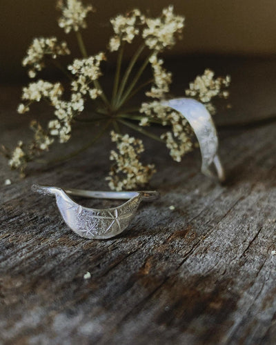 Crescent Moon Stackable Ring 
