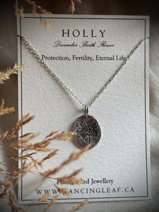 December Birth Flower -Holly-