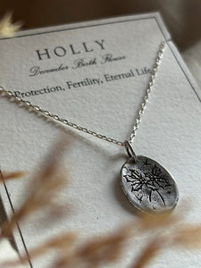 December Birth Flower -Holly-