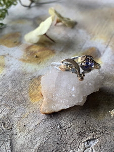 Under The Moonlight -Tanzanite & Diamond Ring -