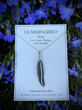 Load image into Gallery viewer, Feather Necklace -Hummingbird-

