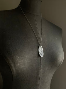Oval Silver Necklace