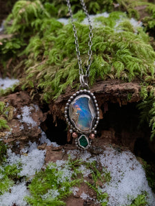 Opal & Emerald Necklace