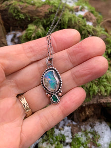 Opal & Emerald Necklace