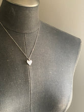 Load image into Gallery viewer, Silver Heart Necklace -Butterfly &amp; Nadeshiko
