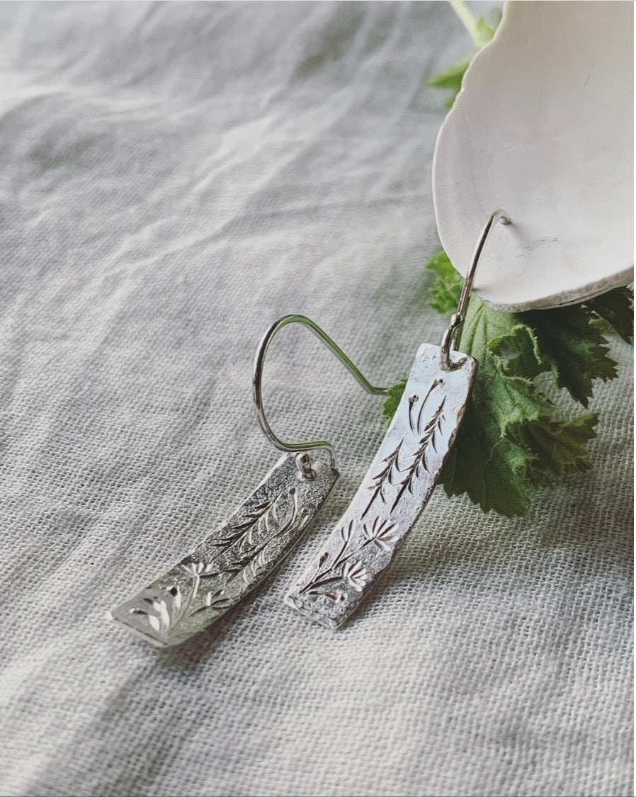 Field of Wildflower Tanzaku Earrings -a-