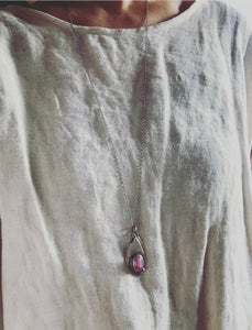 Gemstone long necklace