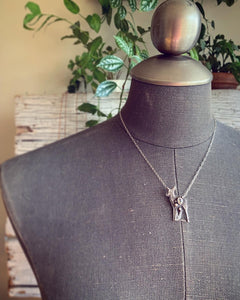 West Coast Nature -Deer Necklace- Rainbow Moonstone
