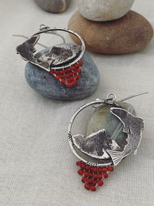 Salmon Earrings
