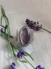 Load image into Gallery viewer, Forest Ring - Super Seven Crystal with Swallows -
