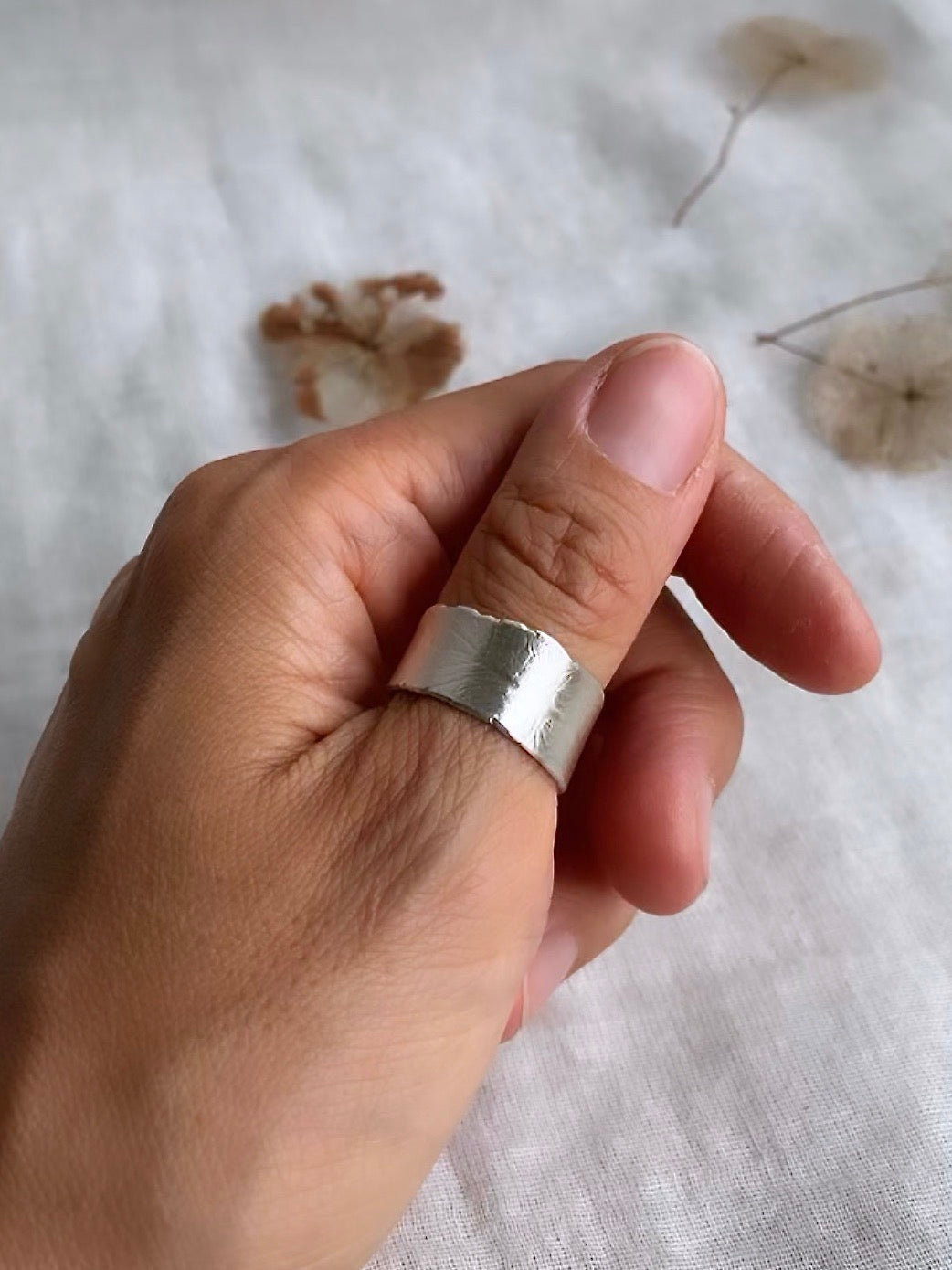 Hydrangea Sepal Print Ring