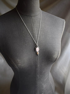 sunstone silver necklace