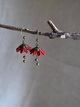 Load image into Gallery viewer, red flower earrings canada
