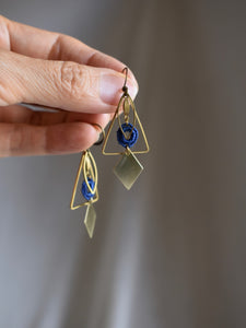 blue and gold jewelry