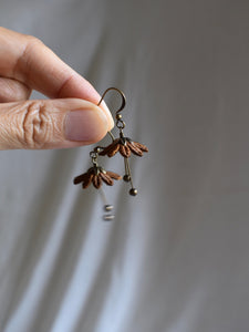 dancing flower earrings